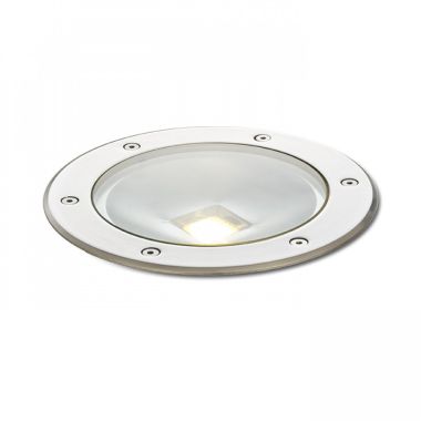 Spot LED encastrable rond acier inoxydable