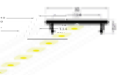 Dimensions profilé LED corniche